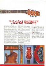 VintAxe.com Vintage Guitars - Vintage Japanese Catalogs - Aria Pro
